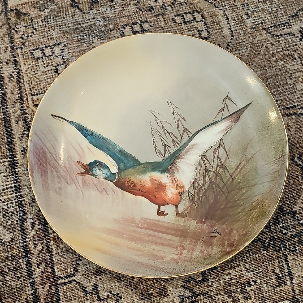 Lazeyras, Rosenfeld & Lehman (L R L) Limoges Bird Game Plate - Picture 2 of 12